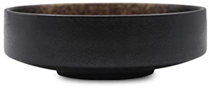 BOSUGE . Plato Hondo de cerámica. Cuenco apilable para Pasta, ensaladera para Servir en la Cocina, Apto para microondas y Horno.-Amarillo-6 Pulgadas