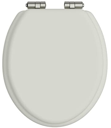 Heritage Chantilly Toilet Seat with Soft Close Vintage Gold Hinges
