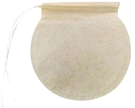 TOPBATHY 100stücke Einweg Rund Holzstoff Filterpapier Teebeutel Khaki Für Losen Tee Kaffee Kräuter Pulver Für Teehaus Büro