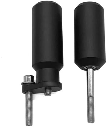 Motorräder Sturzpads Für Kawasaki Für Ninja Für ZX-6R Für ZX 6R Für ZX636 2005 2006 Motorrad Schwarz & Carbon No Cut Rahmen Sliders Crash Fallen Schutz Motorrad Motor Crash Sliders ( Color : Schwarz )