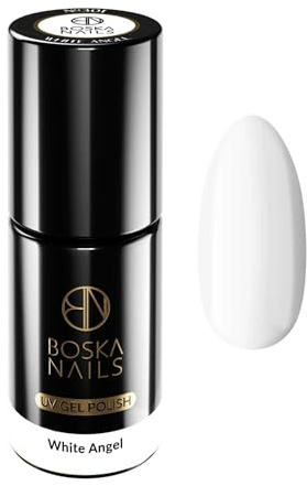 Boska Nails Divine White Angel Nr 301 Nails Hybrid-Lack 6 ml Nagellack Weißer Hybrid-Lack Gel Nagellack Nägel UV/LED