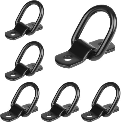 Gancio di Ancoraggio Anello a D, Occhielli di Ancoraggio con Anello, Occhielli di Fissaggio Anelli di Ancoraggio L'anello di Fissaggio Ganci da Carico Fissaggio Muro Furgone Anelli a D per Rimorchio