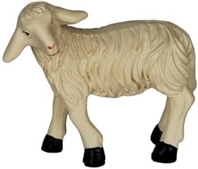 ZICOM Krippenzubehör Schaf ca. 4cm Polyresin, Links schauend