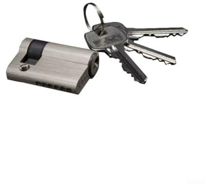 Zilimontt Lock Cylinder,All Copper Key 45Mm Half Lock Cylinder, All Copper Lock Core,Cylinder Lock Door Lock With Keys Anti-Drill And Anti-Pick Door Lock,Lock Accessories