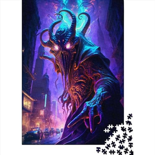 Octopus Monsters Puzzle 1000 Teile Puzzle für Erwachsene für Kinder Lernspiel Herausforderungsspielzeug 1000 Teile (75x50cm) Anspruchsvolles Puzzle
