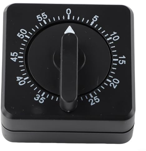 Timer meccanico da cucina con conto alla rovescia di 1 ora e allarme forte per requisiti di temporizzazione precisi