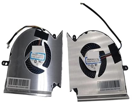 YSJOZWA Ventilateur pour processeur et Carte Graphique d'ordinateur Portable MSI GE63 GP63 GL63 GE63VR GE73 GE73VR GP73 GL73 GE75 MS-17E2 GL75 GP75 PAAD06015SL N417 N384(A Pair of)