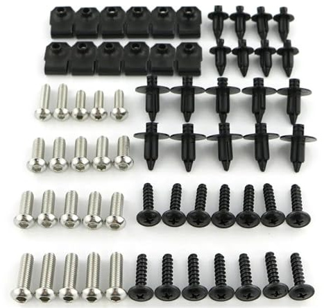 Moto Vis Et Ecrou Compatible Avec Yamaha Pour TMAX530 2012-2019 Kit Complet De Boulons De Carénage, Vis De Carrosserie, Clips En Acier, Écrous, Boulons De Recouvrement