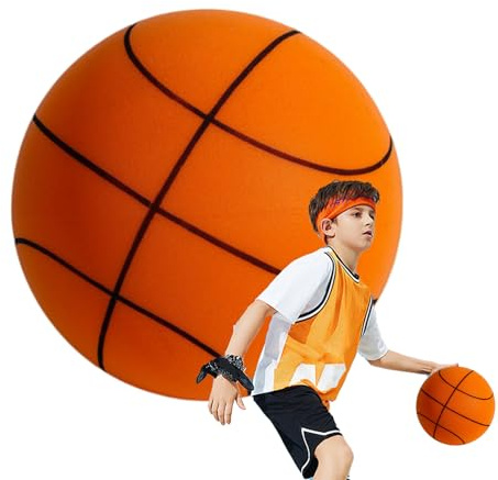 Silent Basketball, Leises Basketball-Dribbeln, Größe 3/5/7 Lautloser Innenbasketball, Leise Foam Spielzeugbälle Für Kinder, Silent Unkomprimiert Schaumbasketball Für Dribbeln Und Indoor-Training
