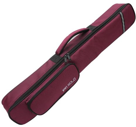 QUXVUIS Custodia per sassofono soprano e clarinetto con interno imbottito, impermeabile, disponibile per quotidiano, custodia portatile e pratica per , Rosso vino , 80x8x9cm