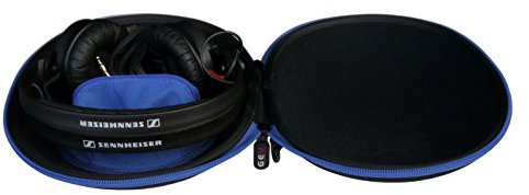 GEM Premium Case for Sennheiser HD 25 Basic Edition, DJ Headphones - Accessory Pouch and Shoulder Strap Included