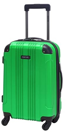 Kenneth Cole REACTION Out of Bounds Lightweight Hardshell 4-Wheel Spinner Luggage, Kelly Green, 20-Inch Carry On
