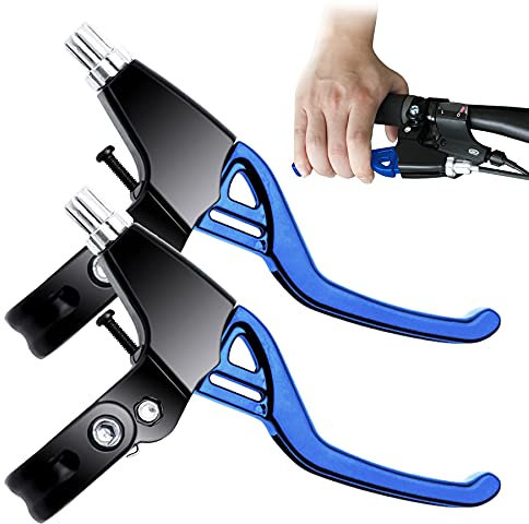 ICOUVA 1 Pair Bicycle Brake Levers,Hand Brakes Universal Cycling Brake Level Handles Handlebar Aluminum Alloy Brake Lever Brake Handle for MTB Mountain Bike Road Bicycle