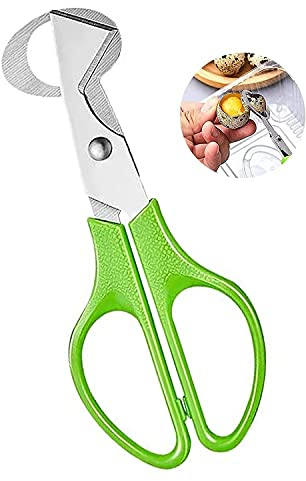VOSSOT Tijeras para huevos de codorniz, de acero inoxidable, pequeñas tijeras para huevos, para huevos de codorniz, herramienta de cocina, tijeras de cáscara de huevo, abridor de huevos de codorniz