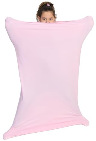 Sensory Owl Ganzkörpersocke Sensorisch Kinder und Erwachsene Ganzkörperwickel Stressabbau Autismus ADHD Hilfsmittel M 125 cm Rosa