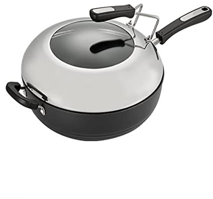 Wok Non-Stick Pan Cocina de Inducción Inducción Universal 32 cm Wok Sartén