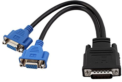 Ruilogod 16 cm cavo DMS da 59 pin maschio a doppio connettore adattatore da 15 pin VGA a 15 pin