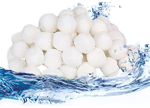 jiuzcare Filterbäll Pool 1000g Poolfilterballe für Schwimmbad Filterbälls für Sandfilteranlagen Ersetzen Filtersand für Pool Filter Schwimmbad Filteranlage, Poolreinigung Zubehör