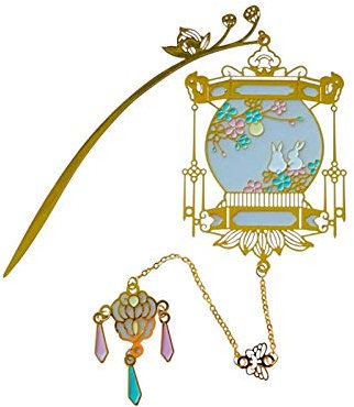KIZQYN Lesezeichen Lesezeichen, Laterne Luminous Metallbookmark, kreative Weinlese-Lesezeichen, zum Lesen Lernen und Sammeln, leicht in Einer Karte oder Buch Put Buch Markierungen