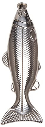 FASE Mini-Flachmann in Fischform, 142 ml, Edelstahl, Party-Trinkgeschirr für den Außenbereich, 1 Set