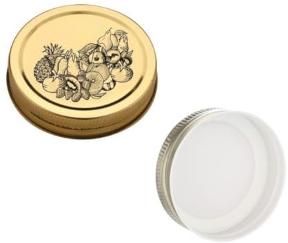 OPIROS Cápsulas de tornillo para frascos de vidrio para conservas mermeladas y mermeladas amas de casa, tapa con rosca (diámetro 56 mm, piezas 9)