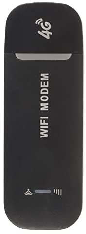 Router de Red Inalámbrico, 4G LTE USB Router WiFi Portátil con Ranura para Tarjeta SIM, WiFi Hotspot Móvil, Conecta hasta 10 Usuarios, WiFi Hotspot Modem Dongle (Negro)