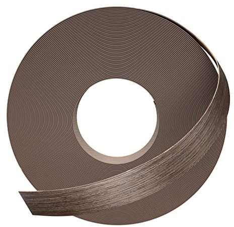 GSCIT Club Walnut Edge Banding, 26mm x 15.24m roll of Veneer Edge Banding -Pre-glued Flexible, Real Wood Tape Banding for Cabinet Repair Furniture Restoration