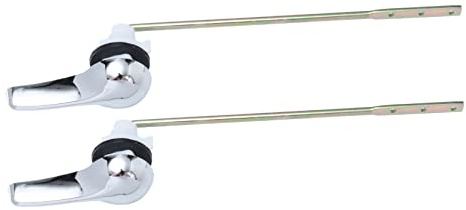 Angoily 2 Uds Llave Frontal De Inodoro Caja De Agua Inodoro Pulsador Manija De Descarga Manija De La Palanca De Descarga Tanque Interruptor Tanque De Agua