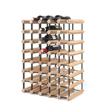 RAXI™ Classic Premium Weinregal aus Eichenholz mit luxuriösem Design, Flaschenregal für 40 Wein Flaschen