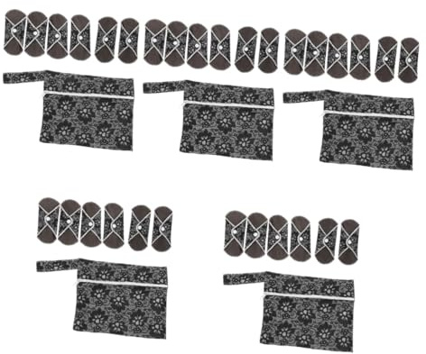 minkissy 30piezas De Compresas Menstruales Reutilizables Para y Postparto Transpirables y Cómodas