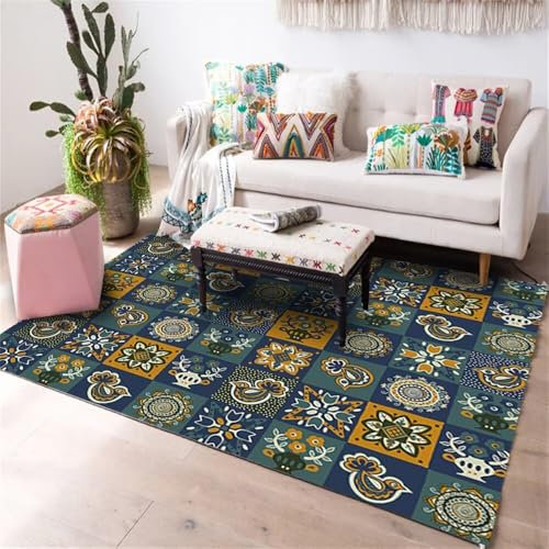 RUGMRZ Kinderzimmer Teppiche Mädchen Abstrakte Geometrie Moderner Bereich Indoor Short Pile Anti Rutsch Küche Dekoration Mehrfarbig Küche Teppich Auslegware Kinderzimmer Kinderzimmer Teppiche Mädchen