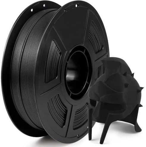 iSANMATE PC Carbon Fiber Filament 1.75mm, PC CF 3D Drucker Filament gefüllt mit 20% Kohlefaser, 3D Engineering Material Filament, 1Kg Spool