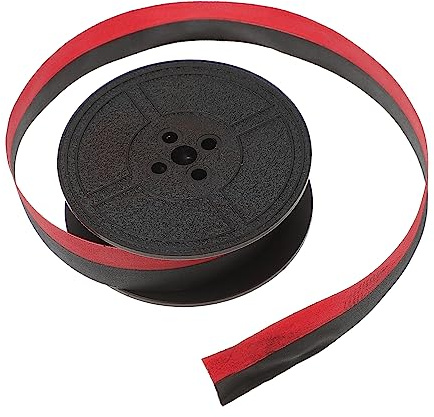 JEWEDECO Universelles Farbband für Schreibmaschinen Mittelgroß 66-nylonband Schwarz Rot Hochbeständig Klarer Druck für Alte Schreibmaschinen Bürogebrauch Zufällige Farbe
