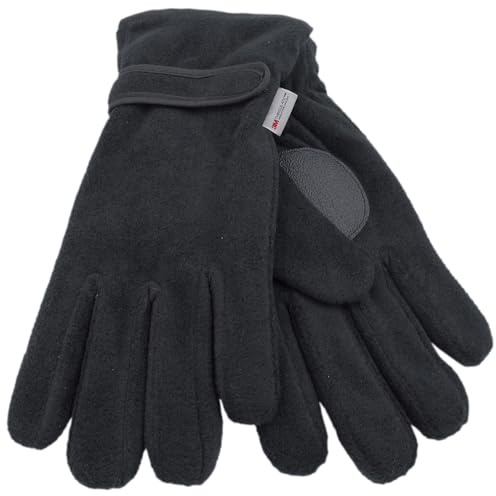 GM Apparel Mens Thermal Gloves 3M Thinsulate Winter Warm Windproof Anti-Slip Ski Hiking Gloves for Outdoor Cold Weather and Snow (L-XL)