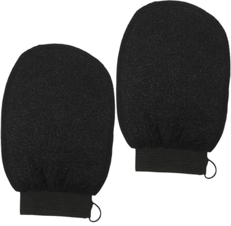 DRESSOOS 2piezas Guantes Exfoliantes Para Baño Manoplas De Rayón Suaves y Reutilizables Para Limpieza Corporal Profunda y Eliminación De Piel Muerta Ducha y Spa