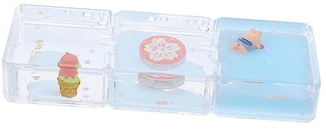 Vaguelly Sablier à Huile Liquide Décoratif à Gouttes Lentes, Minuterie De Liquide De Dessin Animé, Décoration De Bureau Bleue, Ornement Apaisant Et Créatif, Objet De Relaxation Et Anti-Stress