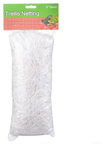 Starkes Gartennetz für Kletterpflanzen, Rankhilfe für Bohnen, Erbsen und anderes Gemüse (3 x 9 m)