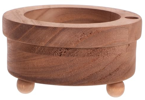 TOPPERFUN Portabicchieri in Legno con Incavo per Pennarelli Porta Tazza da Tavolo Compatto per Organizzazione di Bicchieri Usa e per Bagno Ufficio e Feste