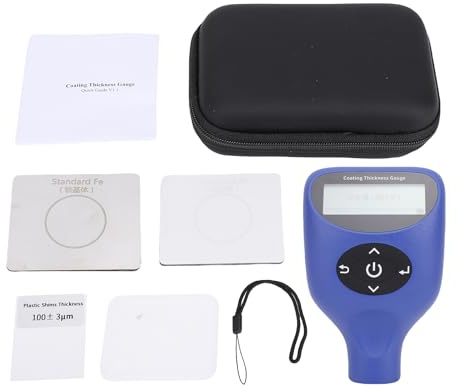 Lackdickenmessgerät, hochgenaues Auto-Beschichtungsmessgerät, digitales Lackmessgerät für die Automobilinspektion, ABS-Material, 14 x 10 x 6 cm