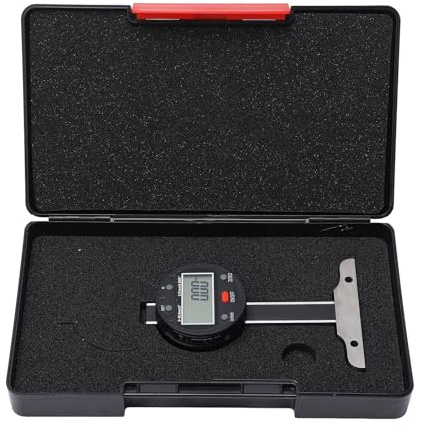 Digitaler Tiefenmesser, professionelle Präzision, 0,50,8 mm, 0,2 Zoll, Bereich 0,01 mm, Genauigkeit, LCD-Display, USB-Anschluss, legierter Stahl, Edelstahlkonstruktion für
