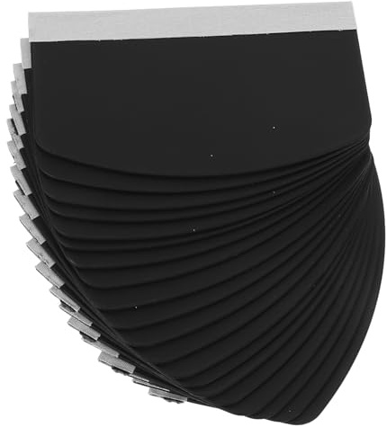 MUCKLILY Raschietto Multiuso per Pellicola Protettiva per Schermo del Telefono, 20 Pezzi, Materiale Plastico e Tessuto, Aiuto per Applicazione e Protezione Schermo Nero
