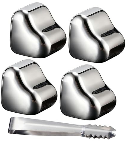 Whiskey Chilling Rock Heart Shape Cooling Cubes