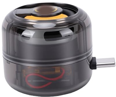 MENDUNER Transparent 3W Speaker Volume Booster | Type-C Plug-and-Play for Cell Phone, Laptop, Tablet Mini Amplifier (Transparent Gray)