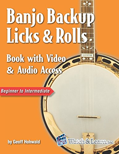 Banjo Backup Licks & Rolls Book with Video & Audio Access