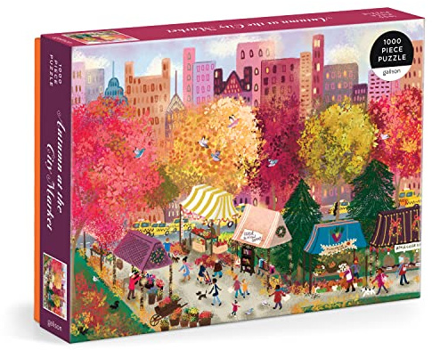 Joy Laforme Autumn at the City Market 1000 Piece Puzzle