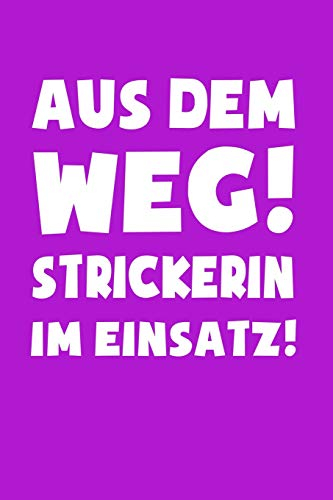 Stricken: Strickerin im Einsatz!: Notizbuch / Notizheft für Öland Stricken Strick-Tasche Strick-Muster A5 (6x9in) dotted Punktraster