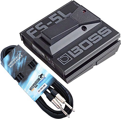 BOSS FS-5L Schwarz Fußschalter Footswitch + keepdrum Klinkenkabel 3m