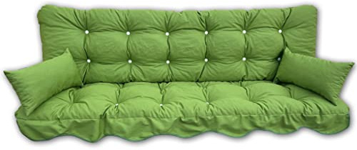 Adlatus-Kühnemuth Hollywoodschaukelauflage Modell 910 in schönem Uni grün (150x 50 cm Hollywoodschaukelauflage)