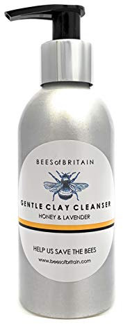 99% Naturale LOZIONE DETERGENTE VISO - ARGILLA BIANCA, LAVANDA & MIELE - 150 ml di BEES of BRITAIN. Idratante e Detergente. pH 5.5. Diamo il 5% dei Profitti per Aiutare a Salvare le Api e Pollinatori.