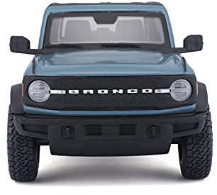 Maisto Ford Bronco Badlands (2020): Modellauto im Maßstab 1:24, Türen beweglich, ca. 20 cm, orange (531530OR)